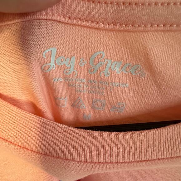 New joy & Grace “hes not here he has risen just as he said” easter tshirt medium - Picture 4 of 4